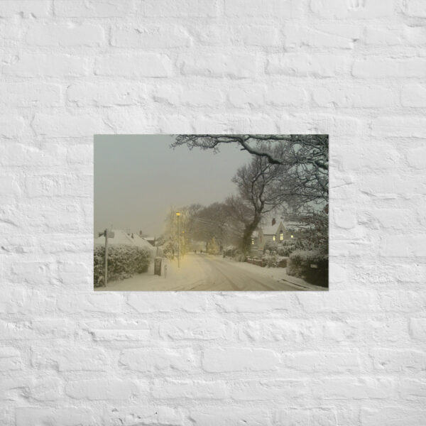 Heol-y-Felin Winter Scene poster