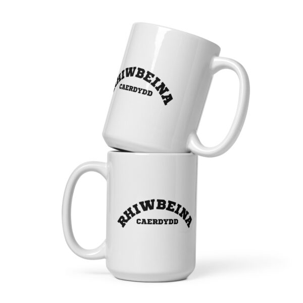 White glossy Rhiwbeina mug - Image 3