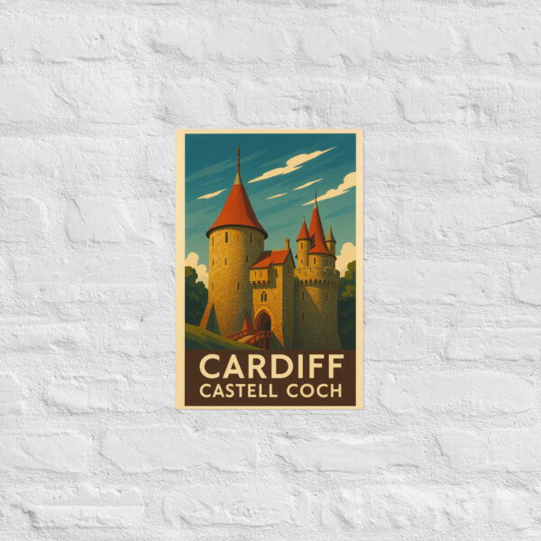 Vintage Castell Coch poster - Image 3