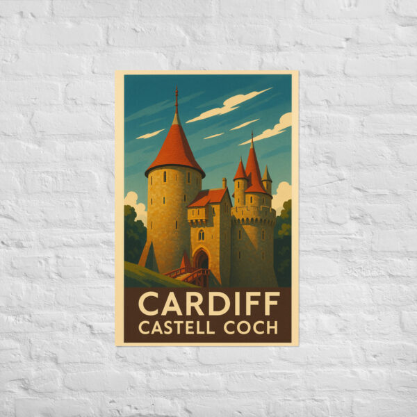 Vintage Castell Coch poster - Image 4