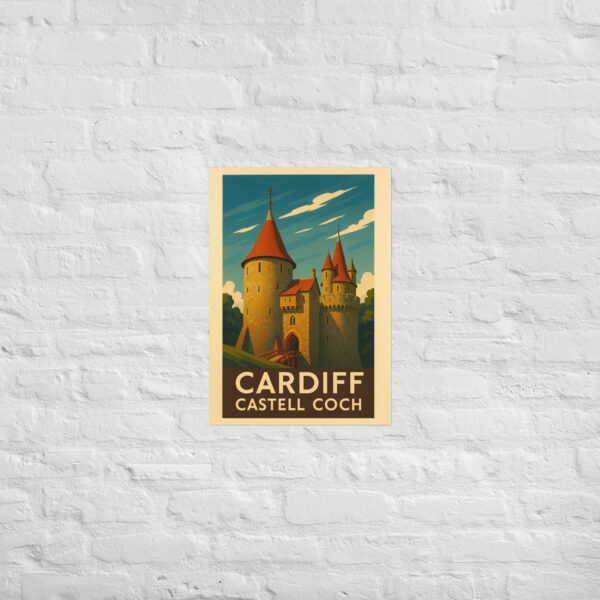 Vintage Castell Coch poster - Image 2